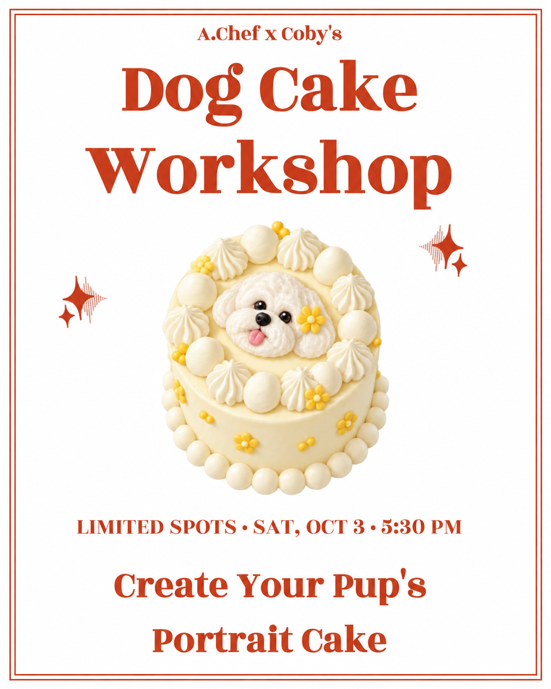 Custom Dog Cake Decorating Workshop