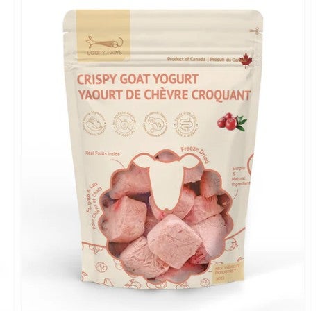 Loopy Paws Crispy Goat Yogurt - Cranberry