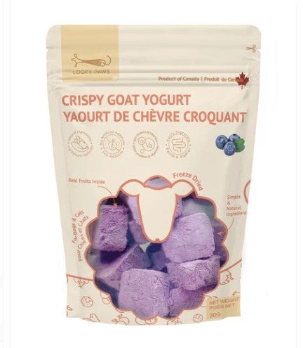 Loopy Paws Crispy Goat Yogurt - Blueberry