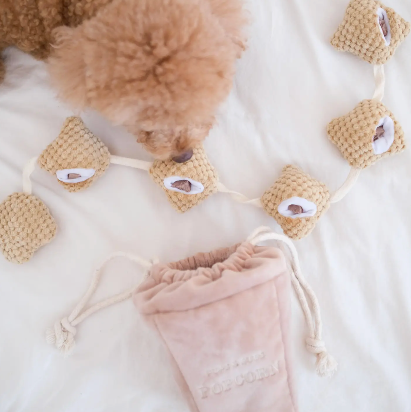 Pups and Bubs Popcorn Nosework Enrichment Toy